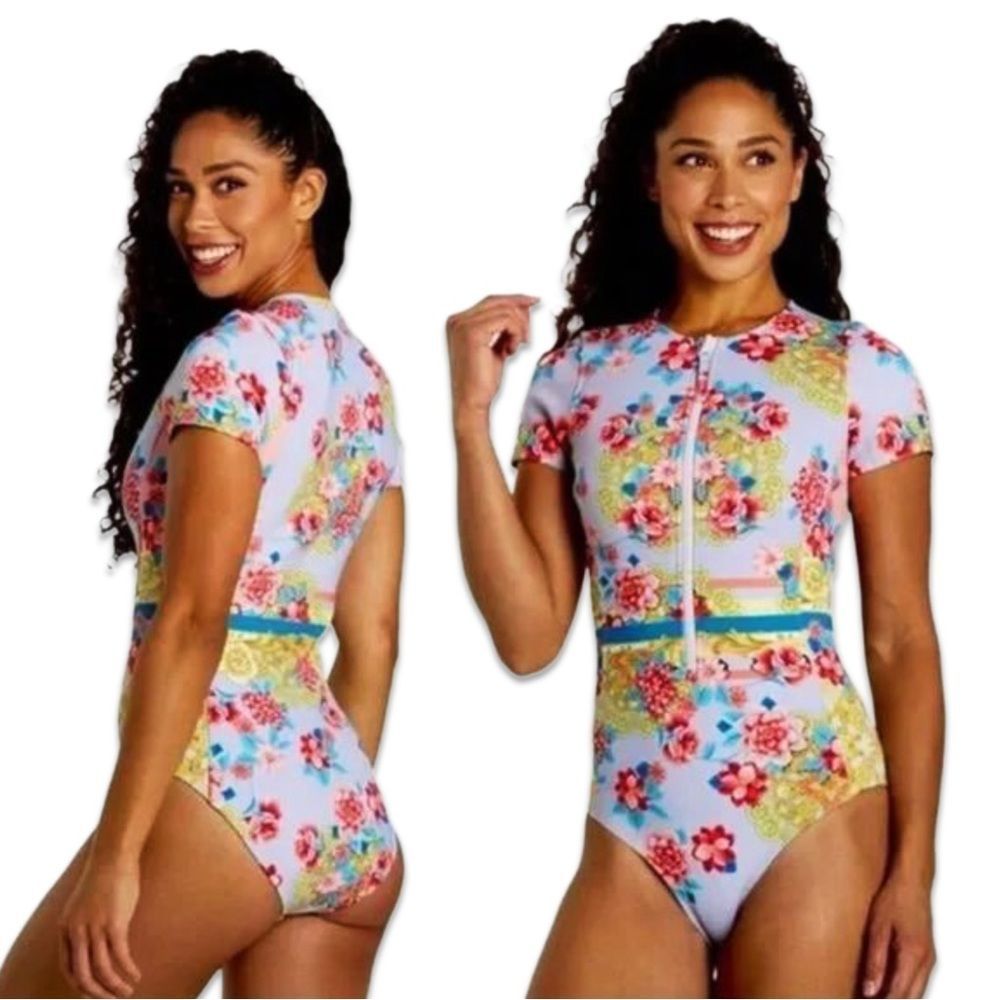 NWT Johnny Was Japer Neoprene One Piece Swimsuit - Picture 12 of 16